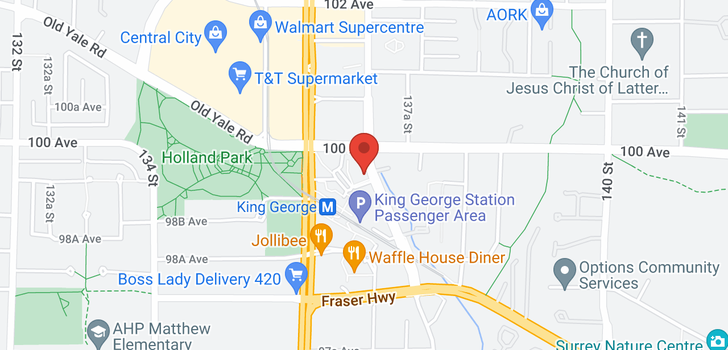 map of 909 9981 WHALLEY BOULEVARD